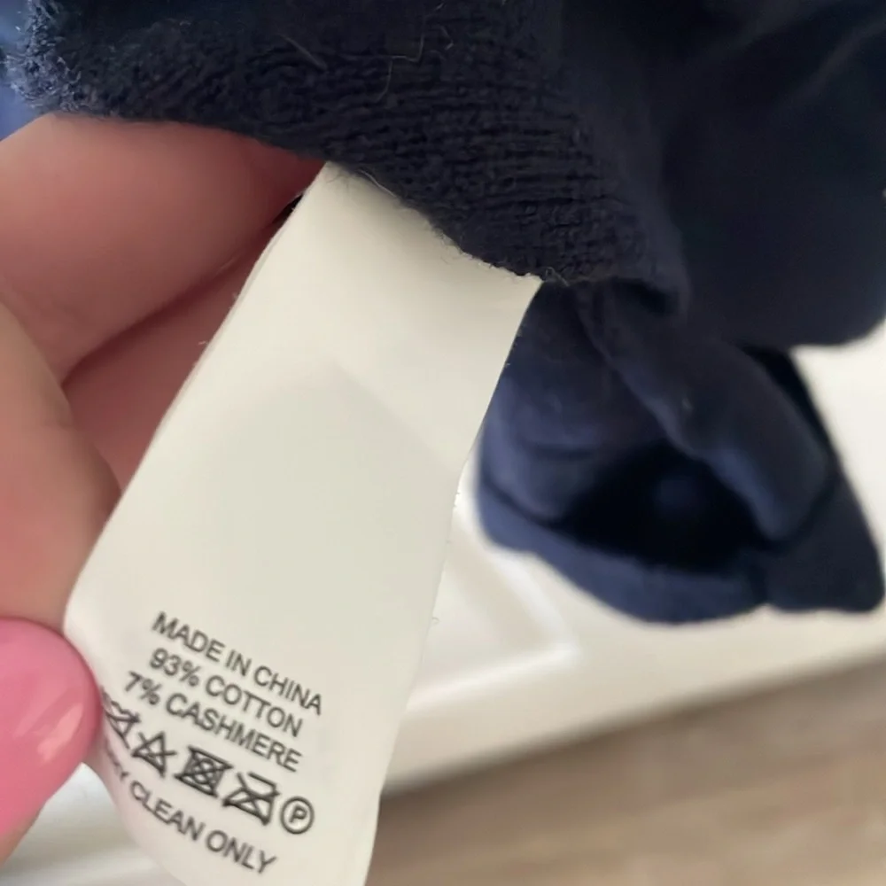 Kate Spade Navy Short Sleeve Ruffle Shoulder Dress